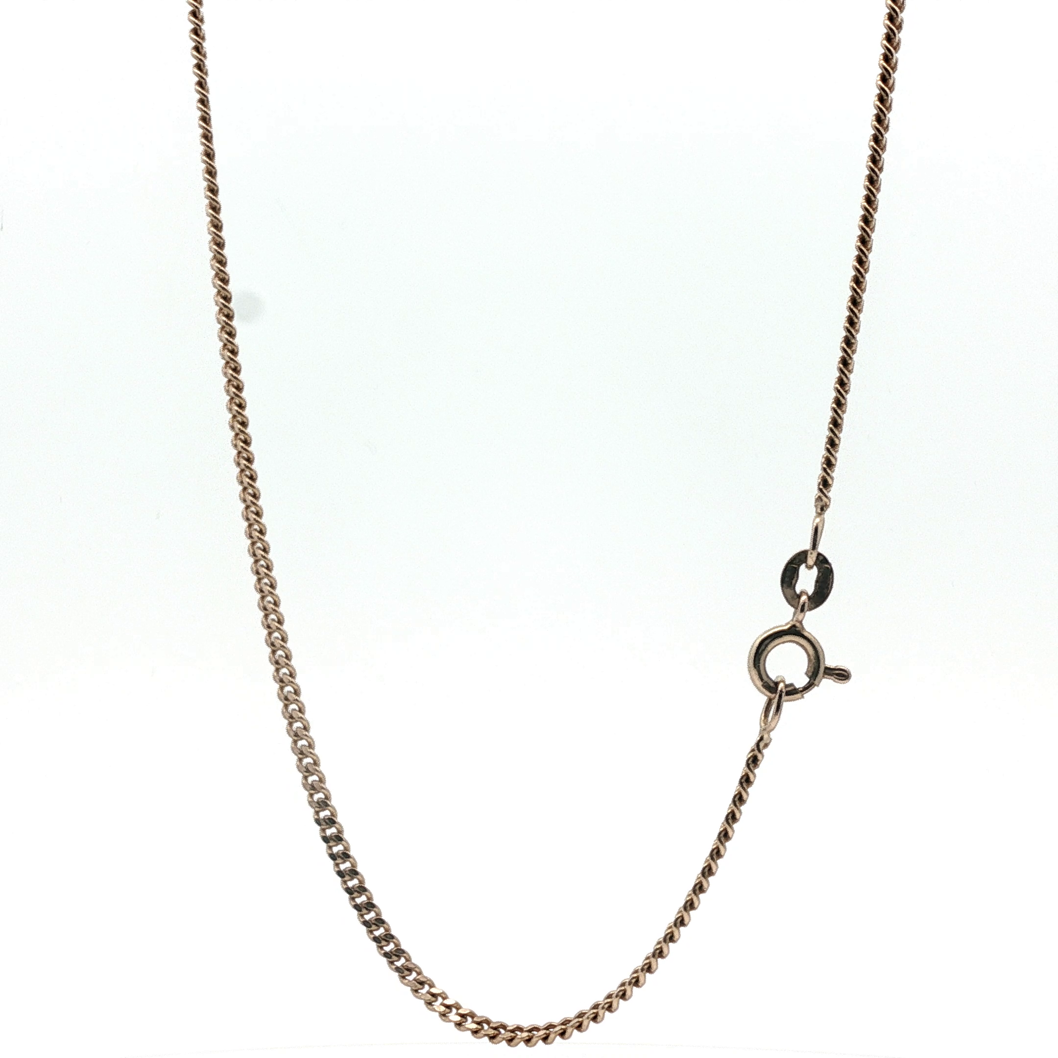 20" - Pre Owned - 9ct - Flat Curb Chain - ( 6.75g ) - Goldbank Jewellers