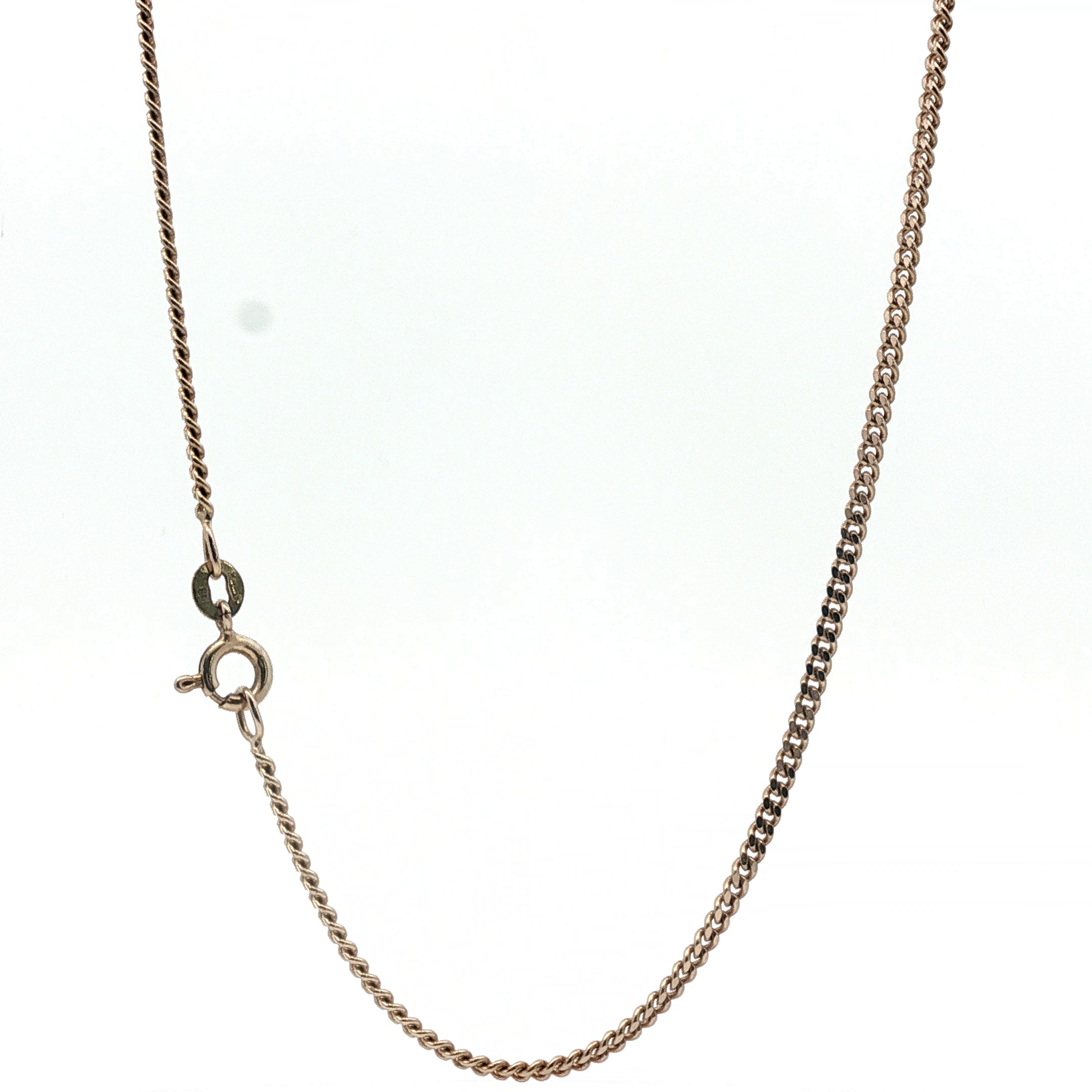 20" - Pre Owned - 9ct - Flat Curb Chain - ( 6.75g ) - Goldbank Jewellers