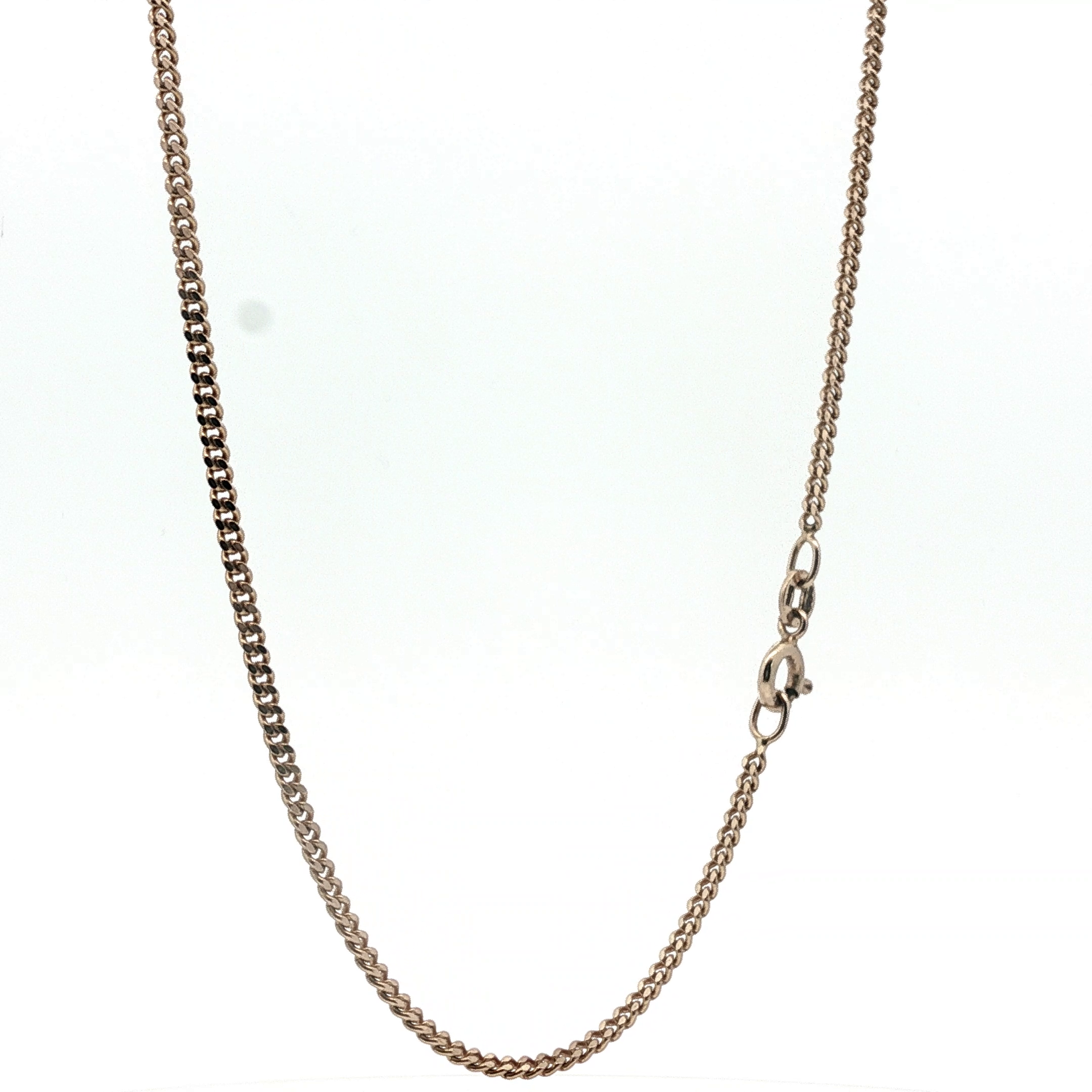 20" - Pre Owned - 9ct - Flat Curb Chain - ( 6.75g ) - Goldbank Jewellers