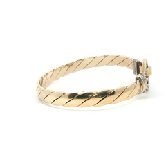 7.5" - Pre Owned - 9ct - Stone Set Hook Bangle - ( 37.21g ) - Goldbank Jewellers