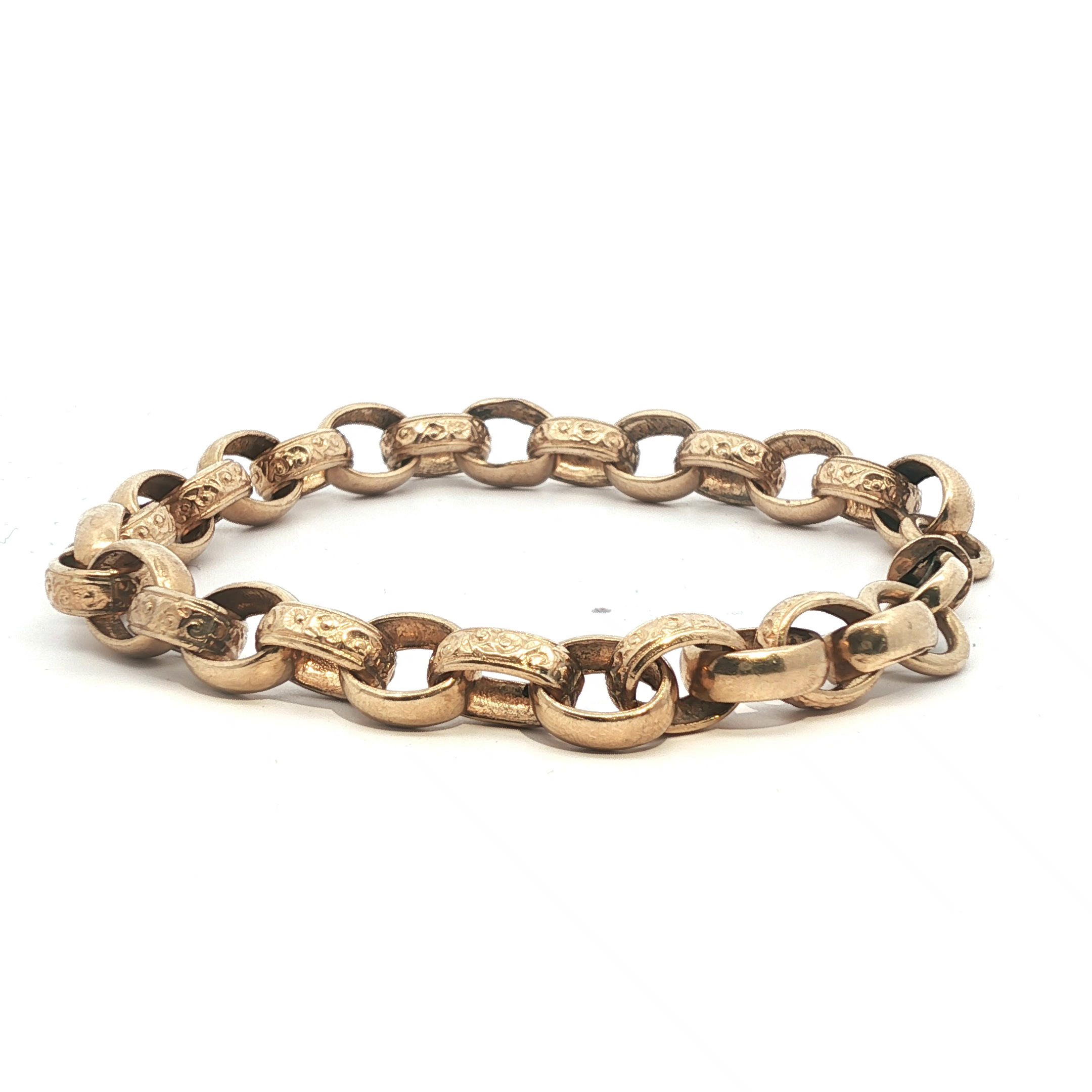 9" - Pre Owned - 9ct - Belcher Bracelet - ( 20.26g ) - Goldbank Jewellers
