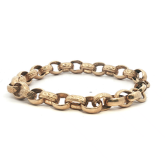 9" - Pre Owned - 9ct - Belcher Bracelet - ( 20.26g ) - Goldbank Jewellers