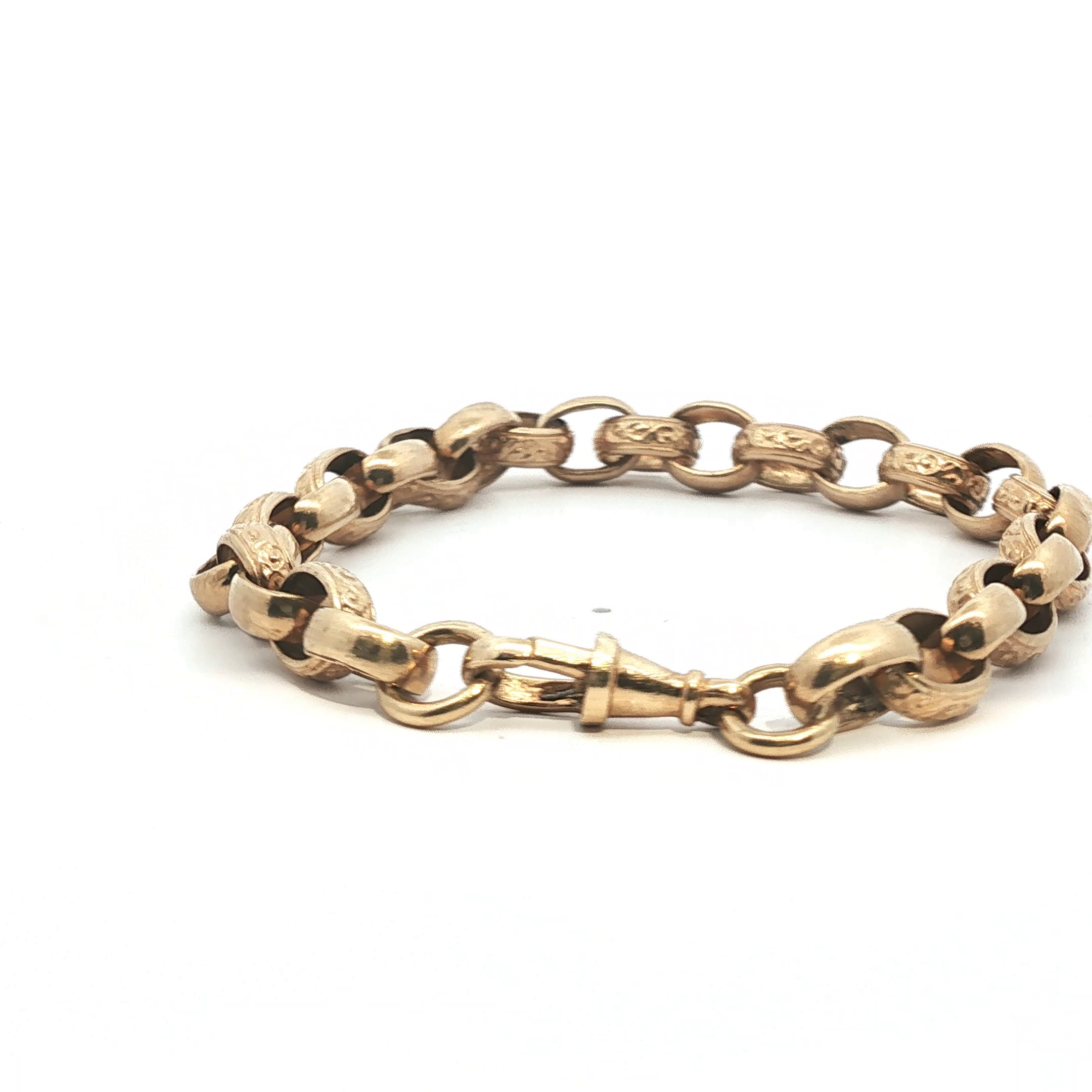 9" - Pre Owned - 9ct - Belcher Bracelet - ( 20.26g ) - Goldbank Jewellers