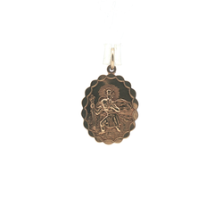 6" - Pre Owned - 9ct - St Christopher pendant - ( 5.49g ) - Goldbank Jewellers