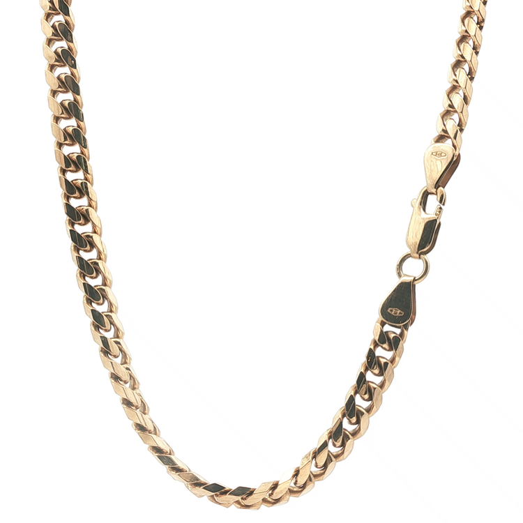 20" - Pre Owned - 9ct - Cubin Chain - ( 37.88g ) - Goldbank Jewellers