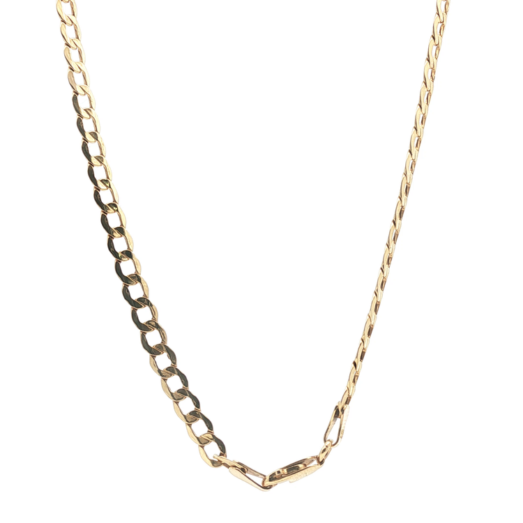 22" - Pre Owned - 9ct - Flat Curb Chain - ( 4.64g ) - Goldbank Jewellers