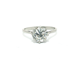 1.65ct Round Brilliant Diamond Solitaire Ring – White Gold (SI1–SI2, G–H)