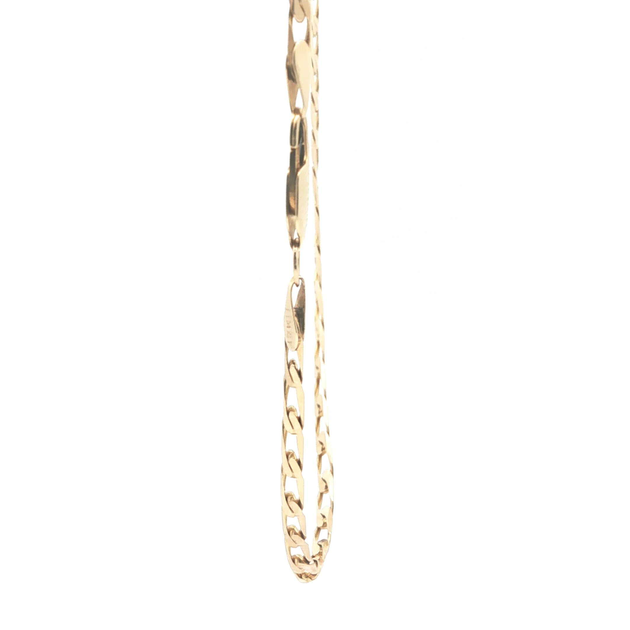 22" - Pre Owned - 9ct - Flat Curb Chain - ( 16.03g ) - Goldbank Jewellers