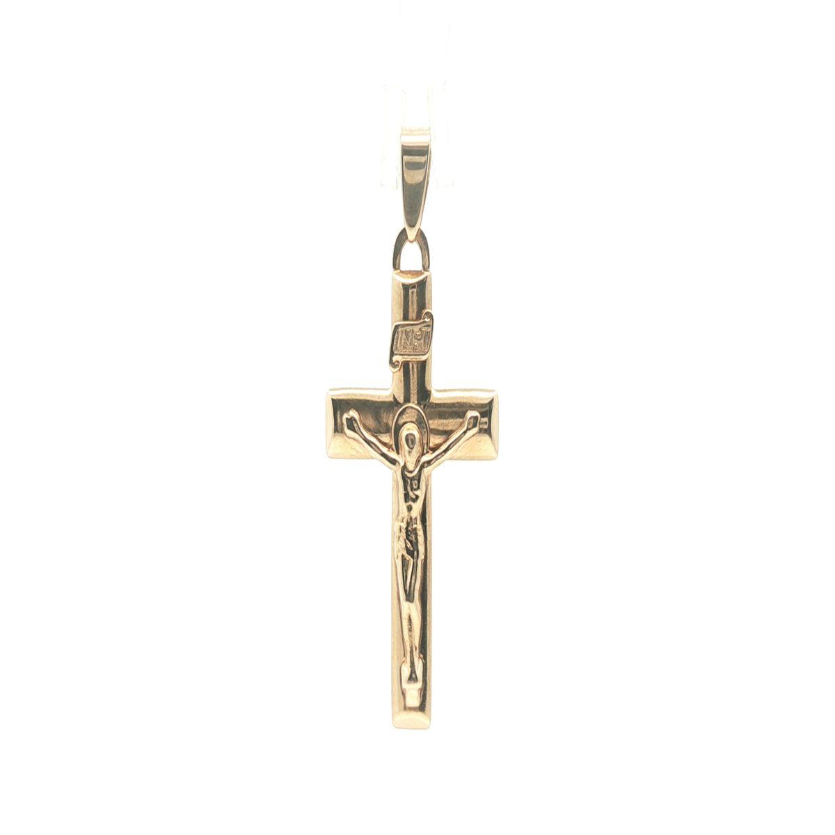 1.5" - Pre Owned - 9ct - Crucifix Pendant - ( 1.67g ) - Goldbank Jewellers