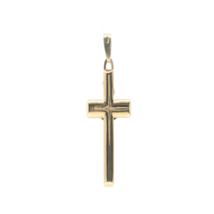 1.5" - Pre Owned - 9ct - Crucifix Pendant - ( 1.67g ) - Goldbank Jewellers