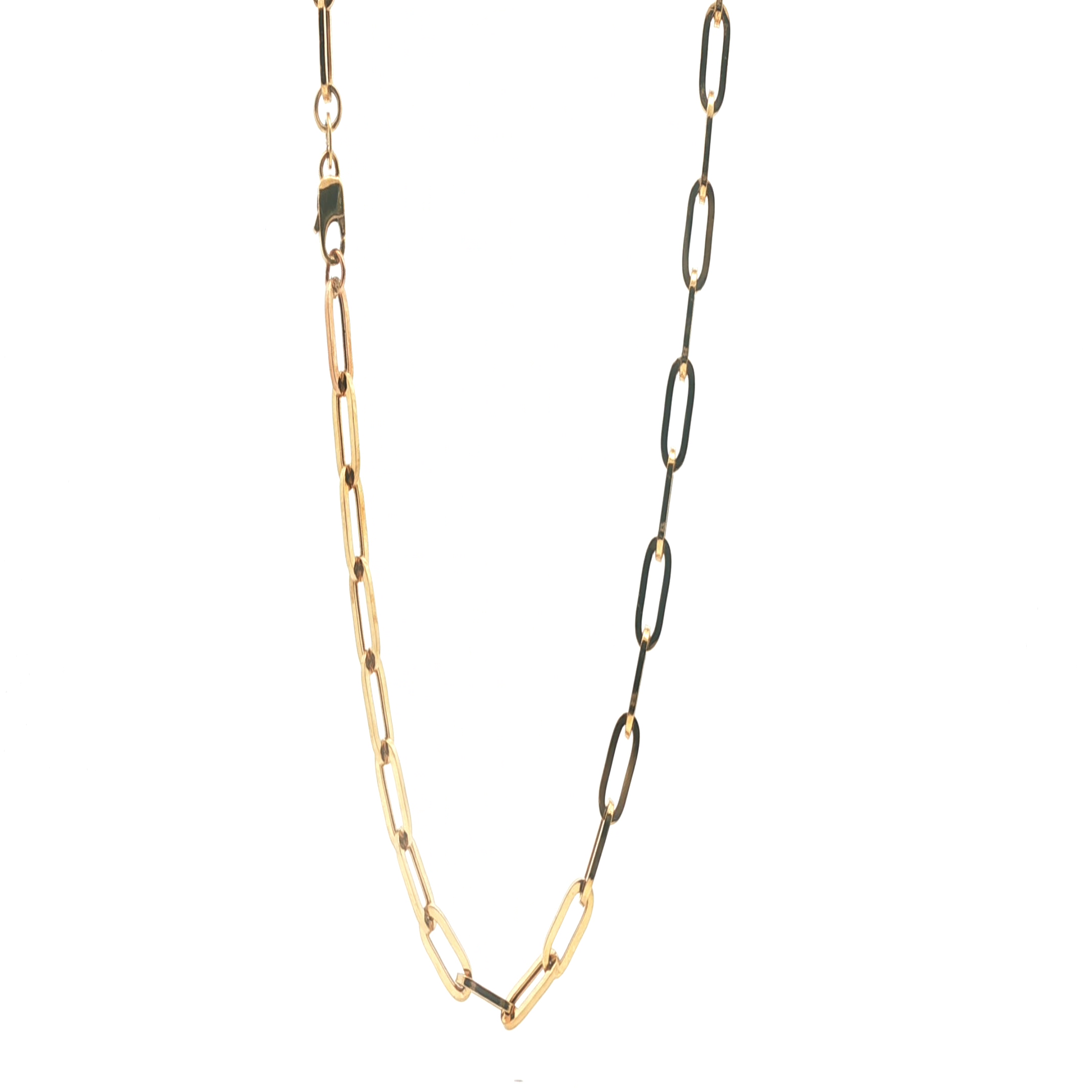 18" - Pre Owned - 9ct - Paperclip Link Chain - ( 8.29g ) - Goldbank Jewellers