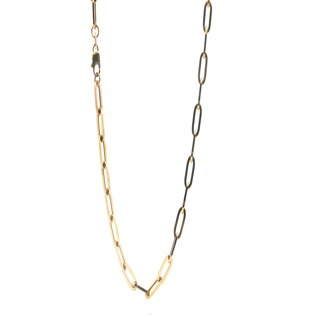 18" - Pre Owned - 9ct - Paperclip Link Chain - ( 8.29g ) - Goldbank Jewellers