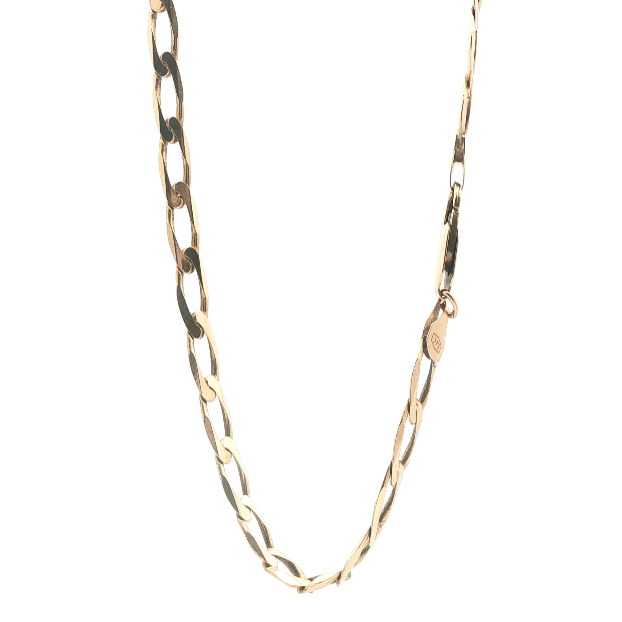 21" - Pre Owned - 9ct - Open Curb Chain - ( 21.38g ) - Goldbank Jewellers