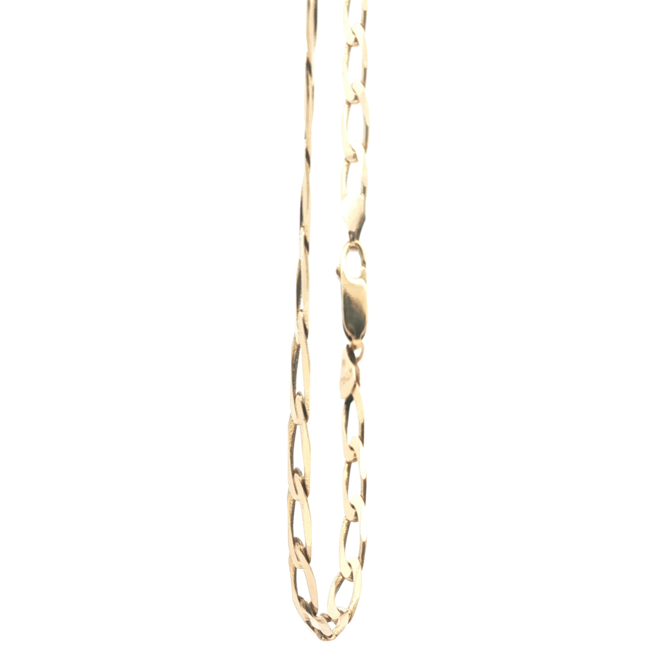 21" - Pre Owned - 9ct - Open Curb Chain - ( 21.38g ) - Goldbank Jewellers