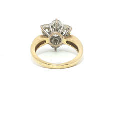 2.00ct Diamond Daisy Cluster Ring – 18ct Yellow Gold – G Colour VS2 - Goldbank Jewellers
