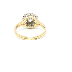 1.00ct Diamond Cluster Ring – 18ct Yellow Gold – G-H SI1 – Round Brilliant - Goldbank Jewellers