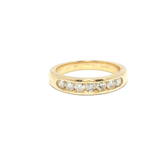 0.50ct Diamond Eternity Ring 18ct Yellow Gold – Channel Set – G Colour SI1