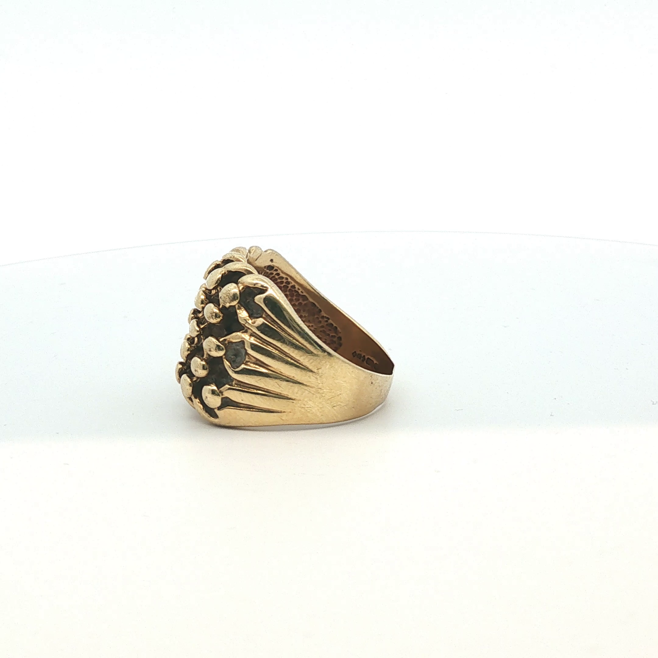 Size X.5 - Pre Owned - 9ct - 5 Row Keeper Ring - ( 14.58g ) - Goldbank Jewellers