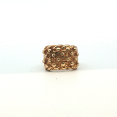 Size S - Pre Owned - 9ct - 4 Row Keeper Ring - ( 16.77g ) - Goldbank Jewellers