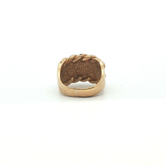 Size S - Pre Owned - 9ct - 4 Row Keeper Ring - ( 16.77g ) - Goldbank Jewellers