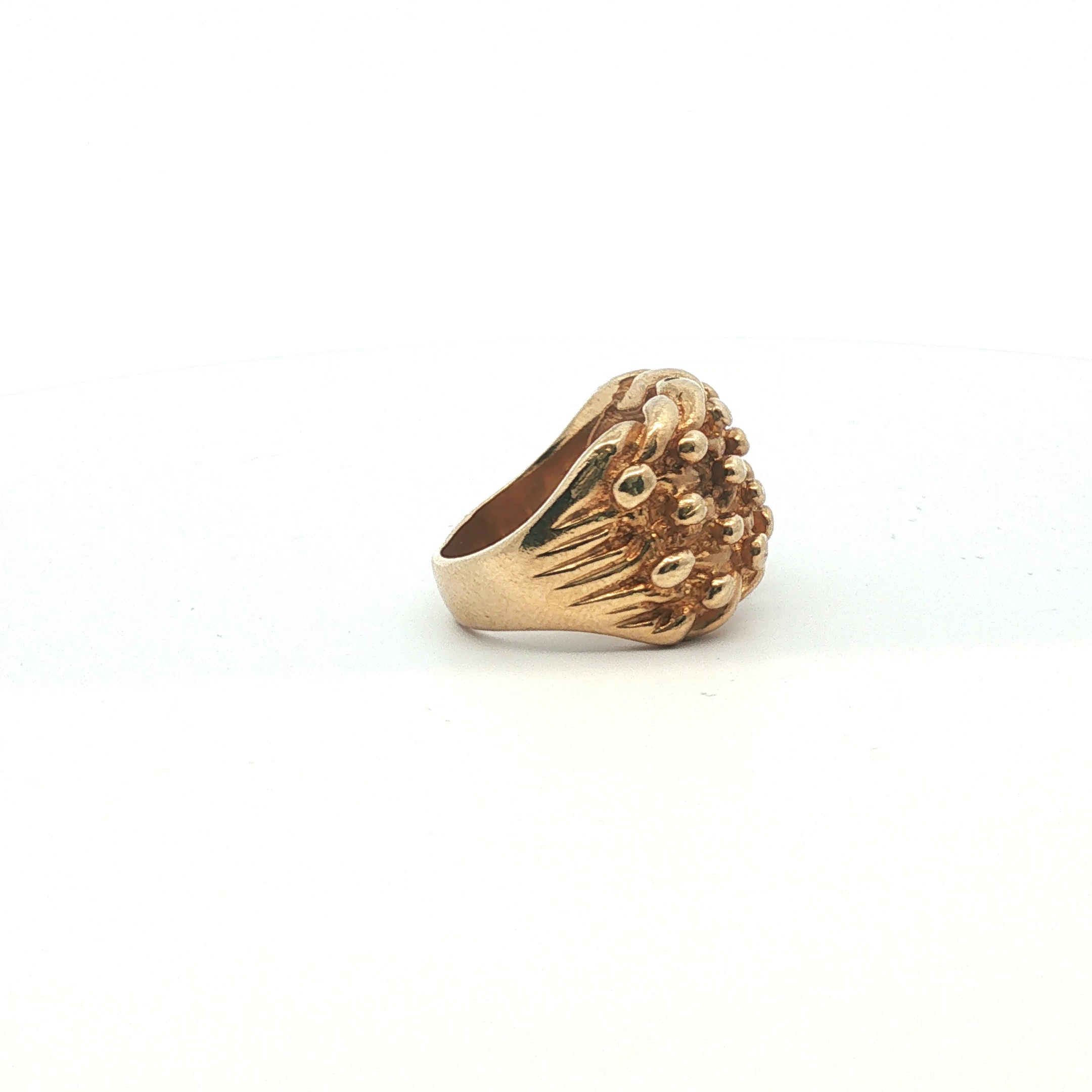 Size S - Pre Owned - 9ct - 4 Row Keeper Ring - ( 16.77g ) - Goldbank Jewellers