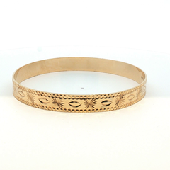 8" - Pre Owned - 9ct - Slave Bangle - ( 12.78g ) - Goldbank Jewellers