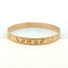 8" - Pre Owned - 9ct - Slave Bangle - ( 12.78g ) - Goldbank Jewellers