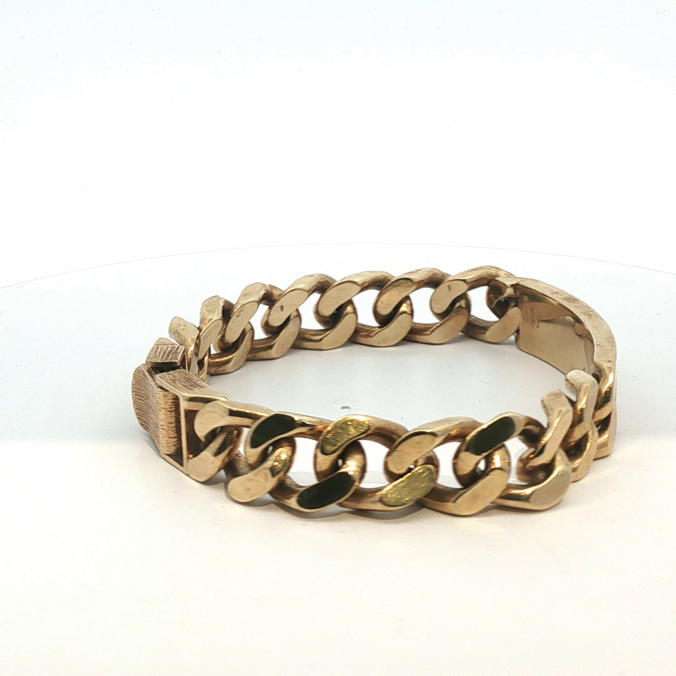 9" - Pre Owned - 9ct - Curb Chain Identity Bracelet - ( 96.50g ) - Goldbank Jewellers