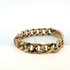9" - Pre Owned - 9ct - Curb Chain Identity Bracelet - ( 96.50g ) - Goldbank Jewellers