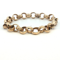9" - Pre Owned - 9ct - Belcher Bracelet - ( 25.79g ) - Goldbank Jewellers