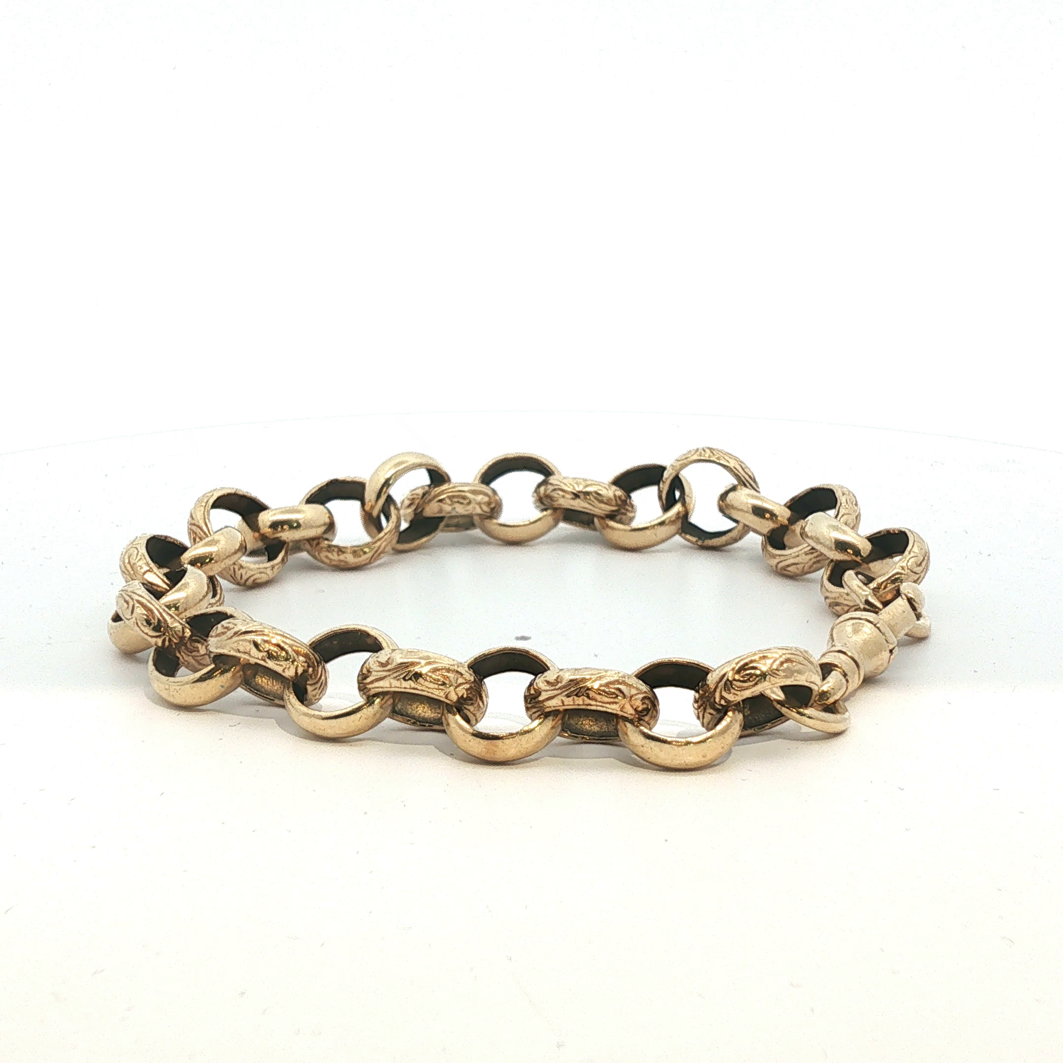 9" - Pre Owned - 9ct - Belcher Bracelet - ( 25.18g ) - Goldbank Jewellers