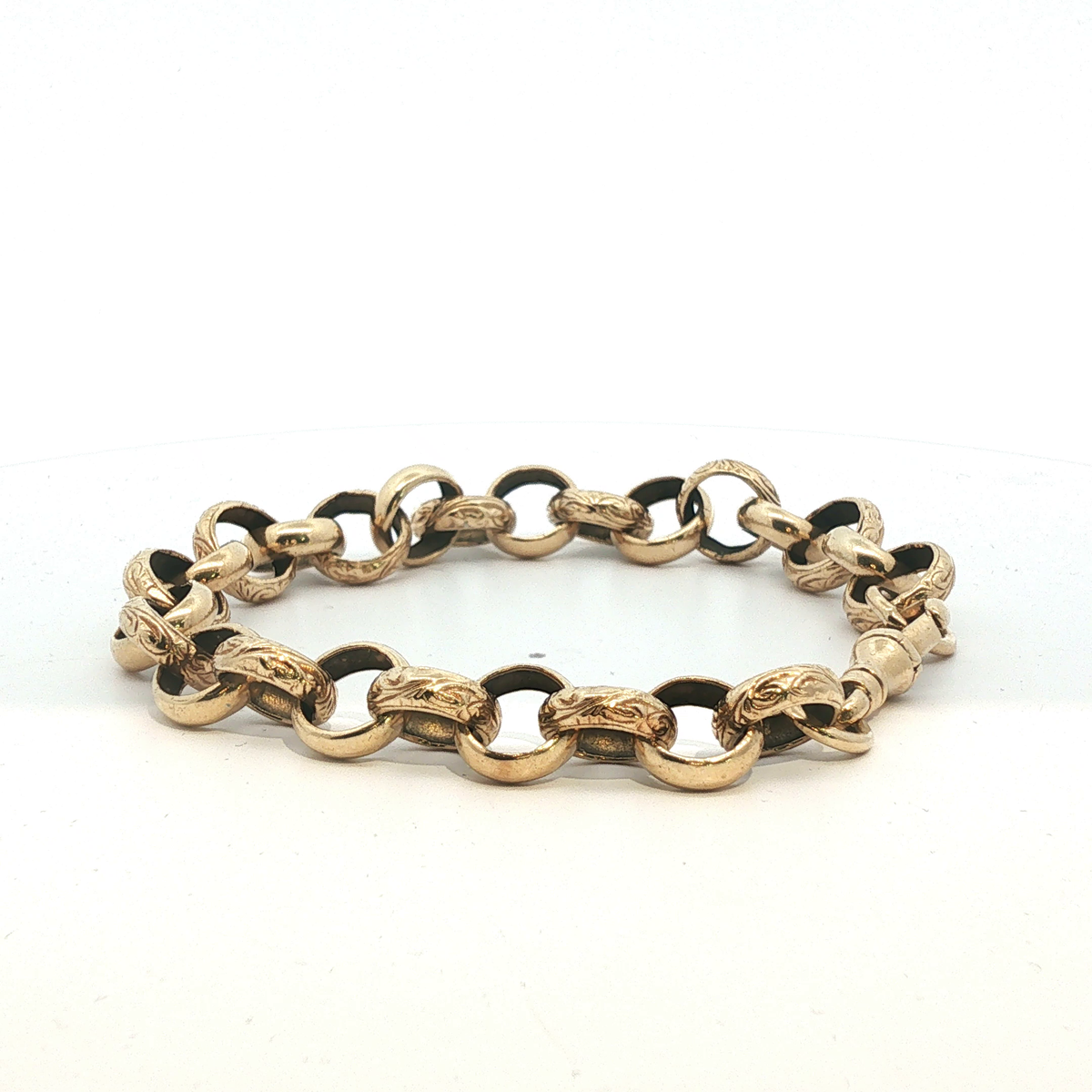 9" - Pre Owned - 9ct - Belcher Bracelet - ( 25.18g ) - Goldbank Jewellers