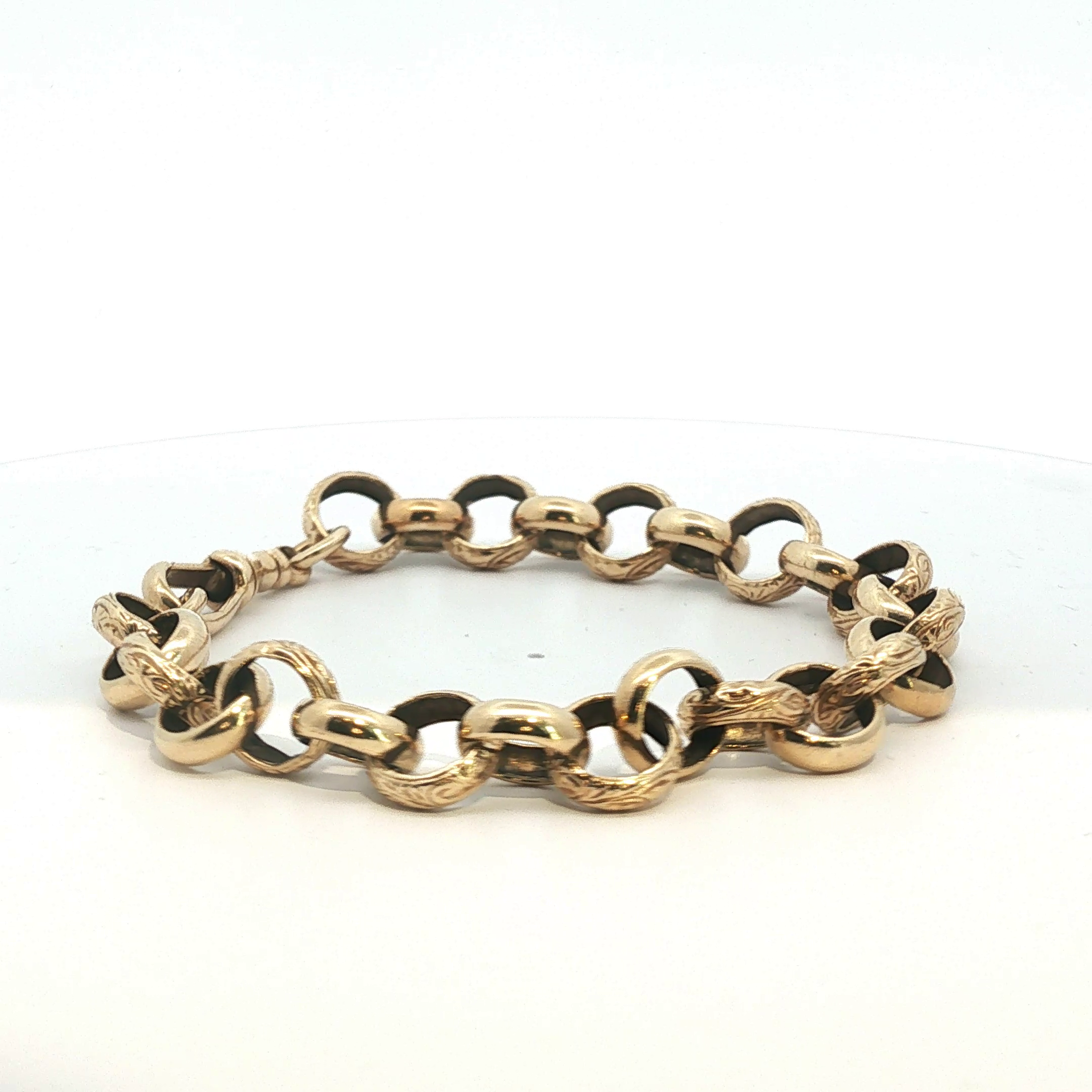 9" - Pre Owned - 9ct - Belcher Bracelet - ( 25.18g ) - Goldbank Jewellers