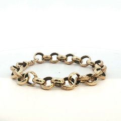 9" - Pre Owned - 9ct - Belcher Bracelet - ( 25.18g ) - Goldbank Jewellers