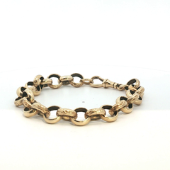 9" - Pre Owned - 9ct - Belcher Bracelet - ( 25.18g ) - Goldbank Jewellers