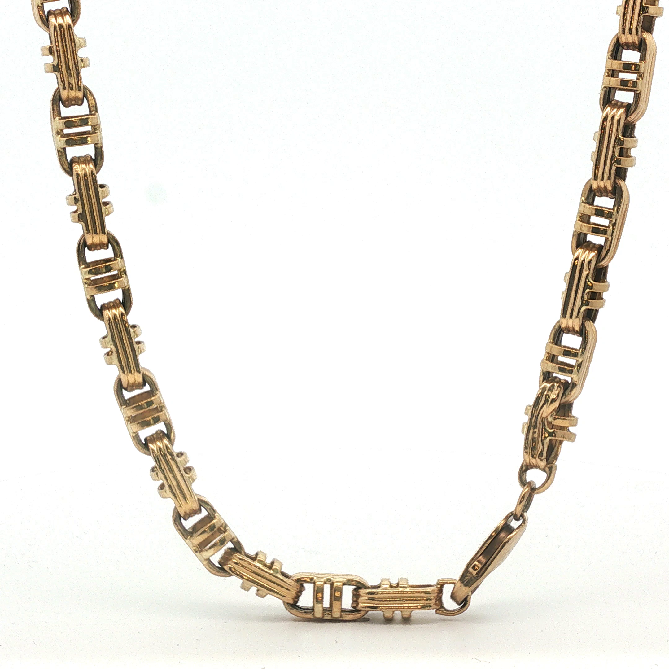 35" - Pre Owned - 9ct - Oval Box Link Chain - ( 56.46g ) - Goldbank Jewellers