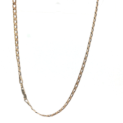 18" - Pre Owned - 9ct - Flat Curb Link Chain Necklace - ( 9.13g )