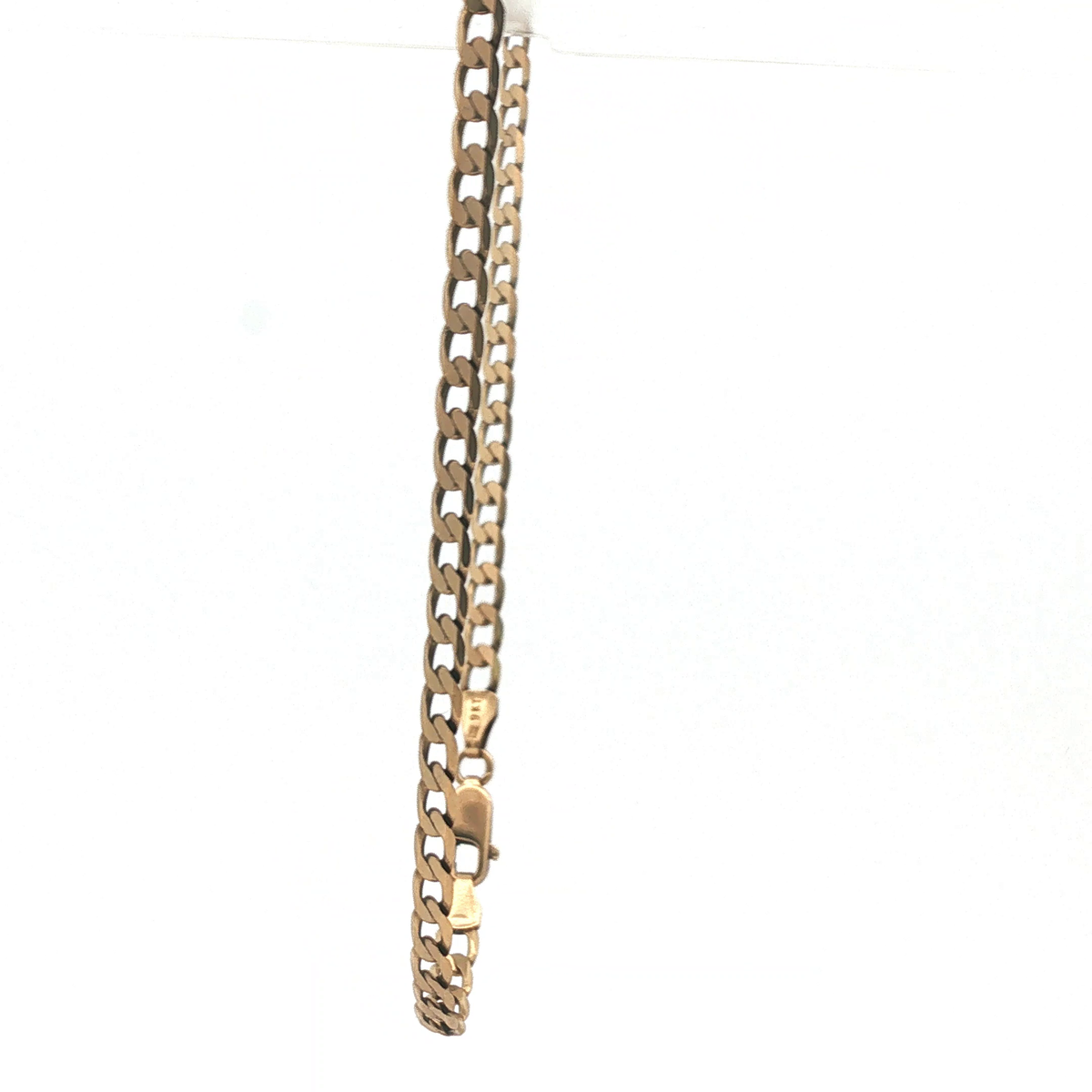 18" - Pre Owned - 9ct - Flat Curb Link Chain Necklace - ( 9.13g ) - Goldbank Jewellers