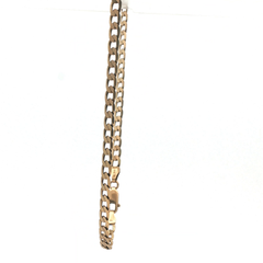 18" - Pre Owned - 9ct - Flat Curb Link Chain Necklace - ( 9.13g )