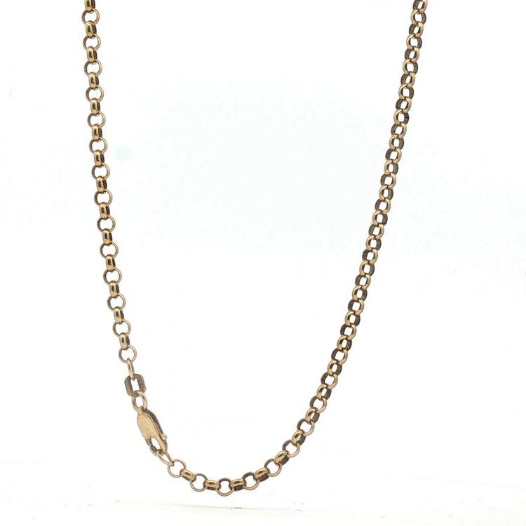 20" - Pre Owned - 9ct - Belcher Chain Necklace - ( 11.56g ) - Goldbank Jewellers