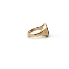 Size S.1/2 - Pre Owned - 9ct - Tiger's Eye Signet Ring - ( 5.56g )