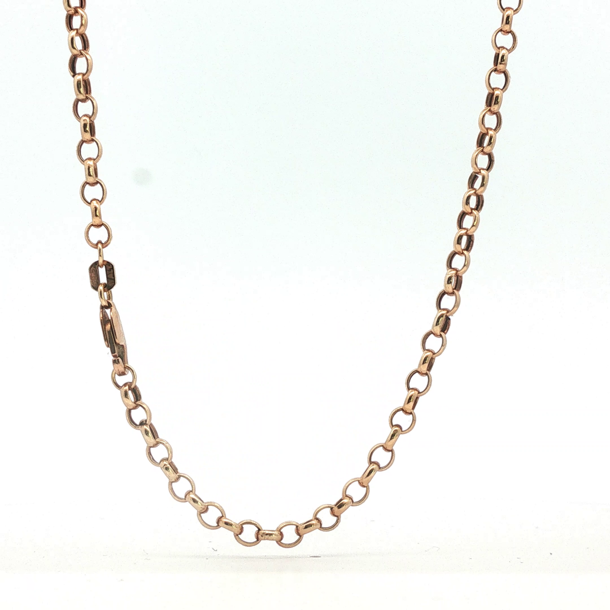 25" - Pre Owned - 9ct - Rose Gold Belcher Chain - ( 6.66g ) - Goldbank Jewellers