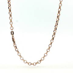 25" - Pre Owned - 9ct - Rose Gold Belcher Chain - ( 6.66g ) - Goldbank Jewellers