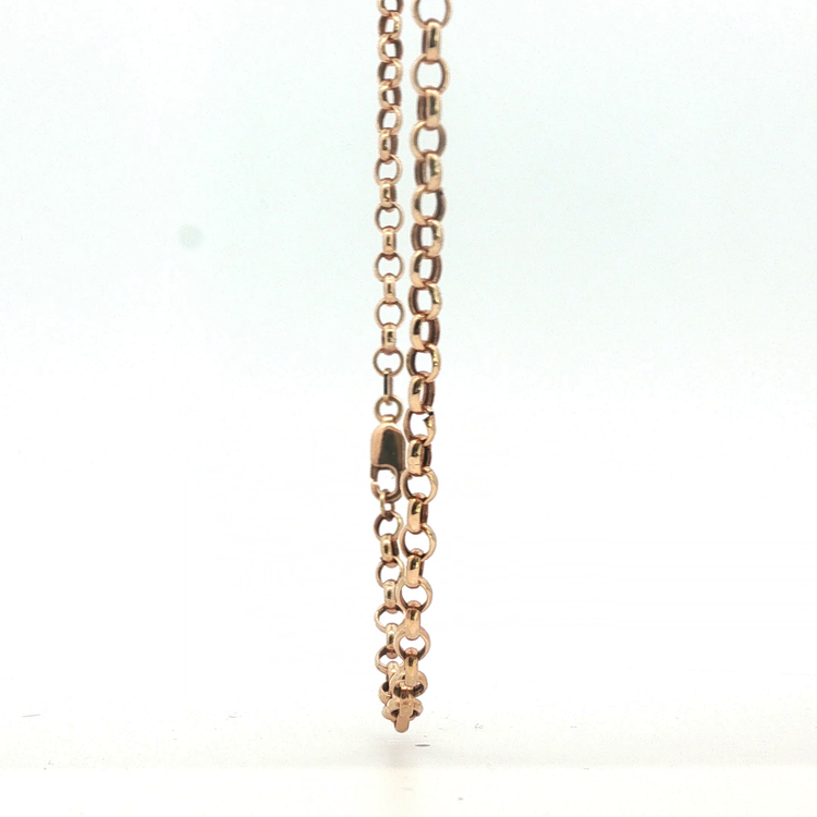25" - Pre Owned - 9ct - Rose Gold Belcher Chain - ( 6.66g ) - Goldbank Jewellers