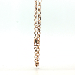 25" - Pre Owned - 9ct - Rose Gold Belcher Chain - ( 6.66g ) - Goldbank Jewellers
