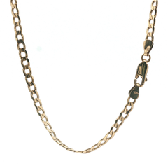 16" - Pre Owned - 9ct - Flat Curb Chain - ( 9.21g ) - Goldbank Jewellers