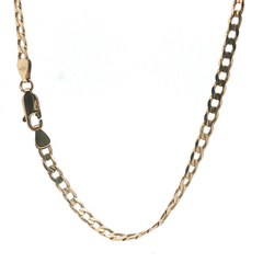 16" - Pre Owned - 9ct - Flat Curb Chain - ( 9.21g ) - Goldbank Jewellers