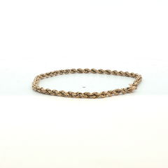 6" - Pre Owned - 9ct - Rope Chain Bracelet - ( 1.48g ) - Goldbank Jewellers