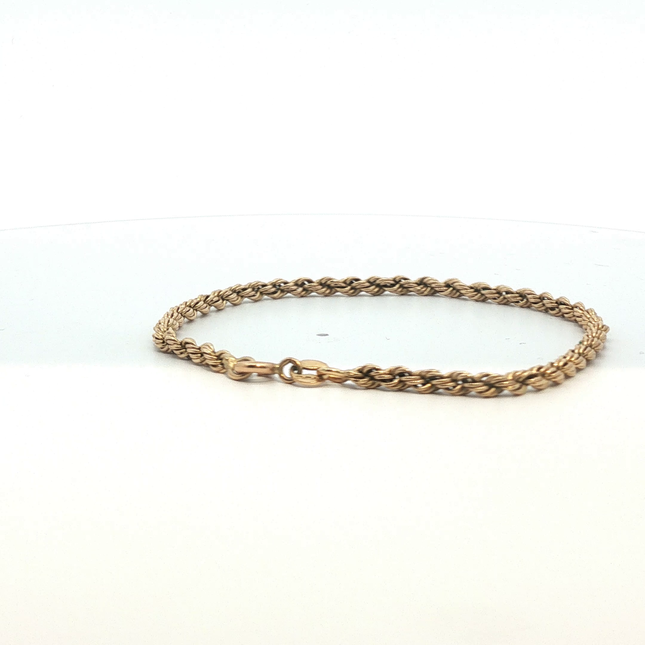 6" - Pre Owned - 9ct - Rope Chain Bracelet - ( 1.48g ) - Goldbank Jewellers