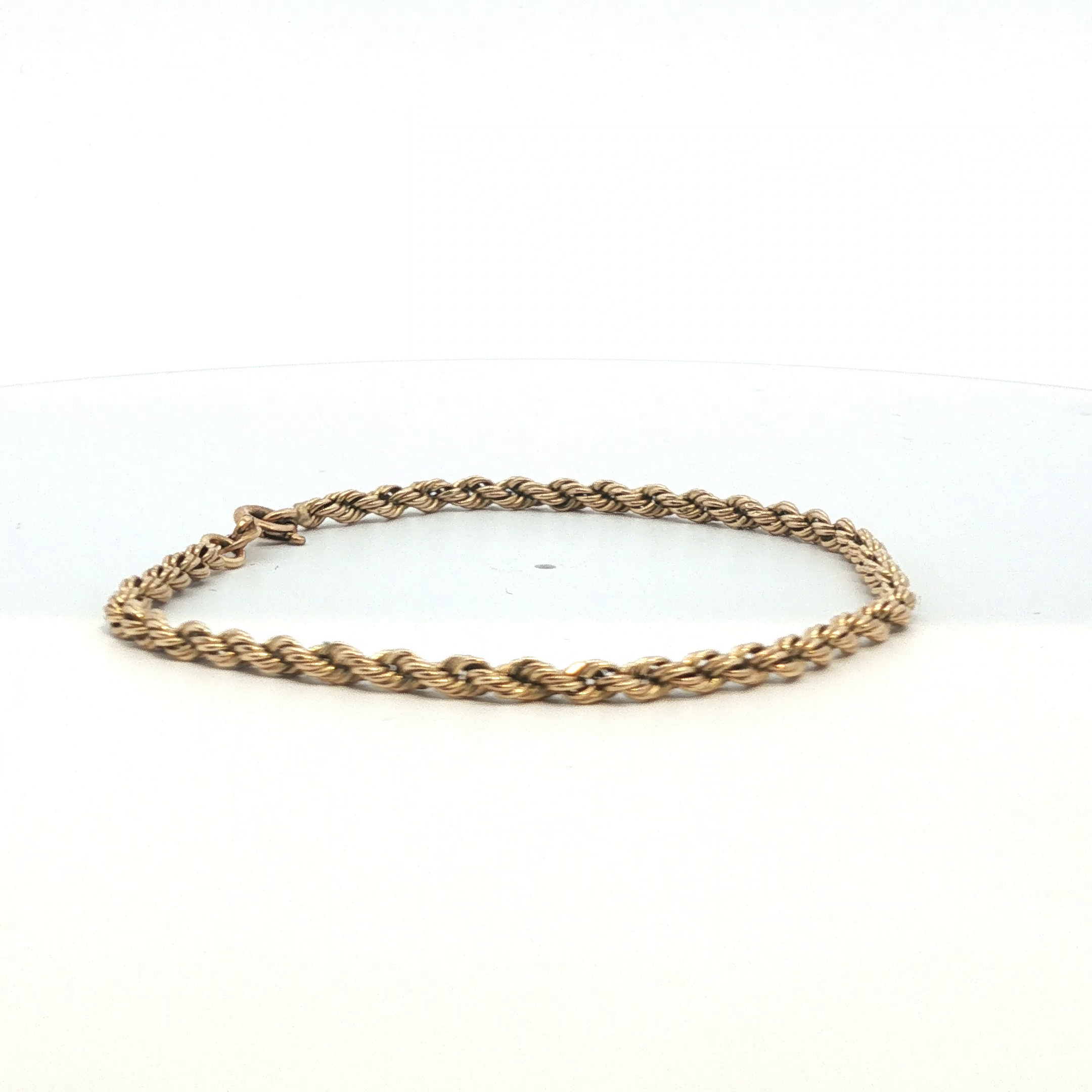 6" - Pre Owned - 9ct - Rope Chain Bracelet - ( 1.48g ) - Goldbank Jewellers